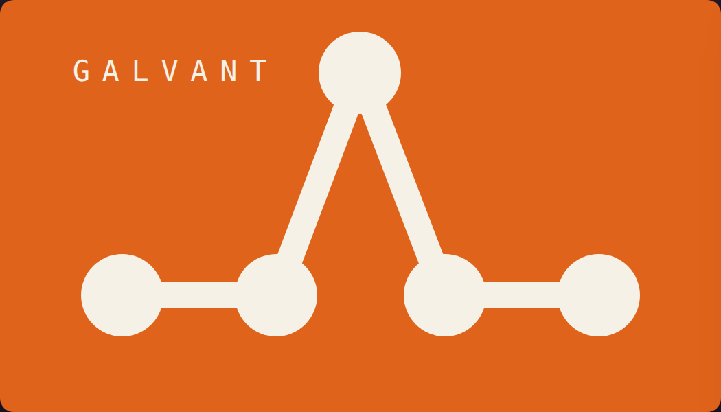 Galvant business card, front