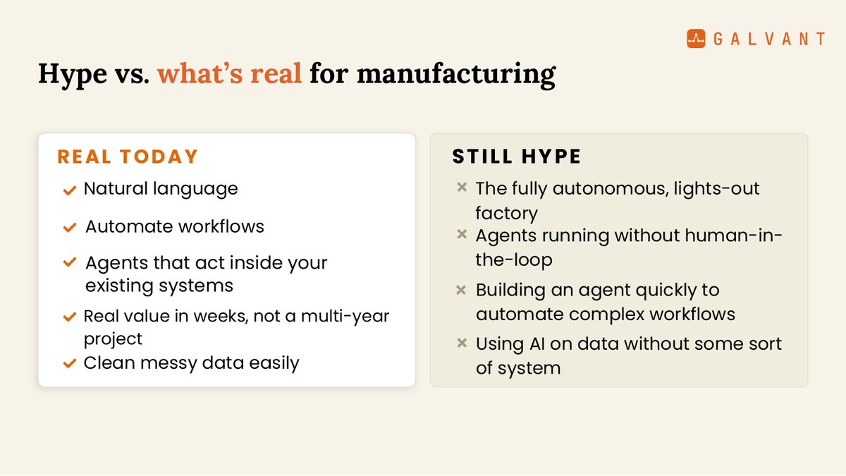 Galvant AI for Manufacturing webinar, slide 4